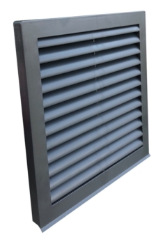 Lüftungsgitter anthrazit Stutzen DN 100, Insektenschutz, Schrauben, Dübel